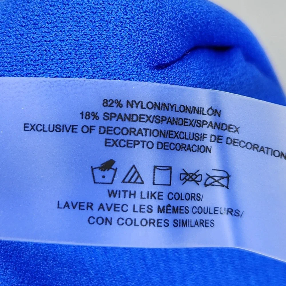Raisins Curve Echo Skirt Swim Bottom Blue Ruched Ruffle Plus‎ Size 18W M840068